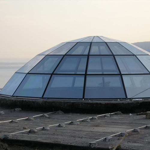 Ремонт стеклянного купола Домодедово