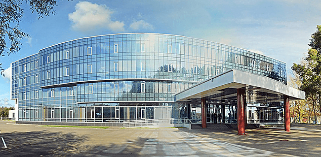 панорамные фасады учебно-тренировочного центра Домодедово