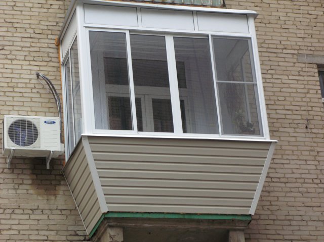 Стоимость остекления балкона с выносом и расширением Домодедово