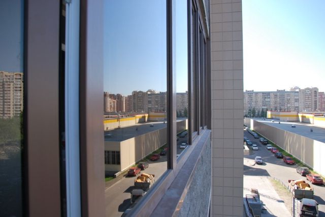Замена остекления фасада: замена стекла фасадного остекления Домодедово