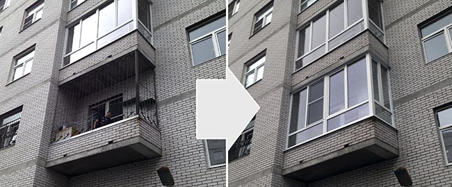 Остекление открытого балкона в Домодедово Домодедово