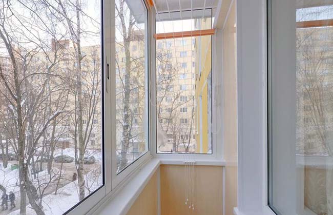 Зимнее остекление лоджии и балкона зимой Домодедово