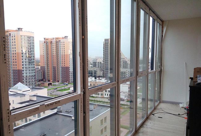 Утепление фасадного остекления балконов и лоджий Домодедово